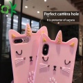 Pokrowiec na telefon Crown Golden Cat Unicorn Silicone Cover