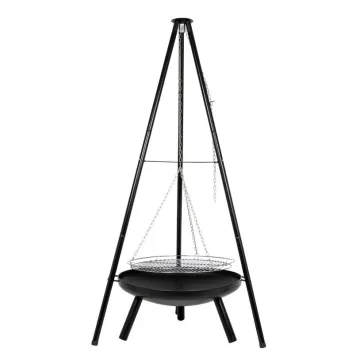 Factory custom hanging tripod Charcoal grill Outdoor camping BBQ grill
