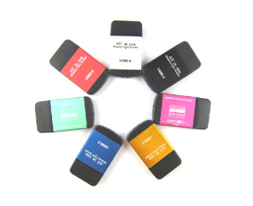 Factory Direct Aluminum Bully Four-in-One USB 2.0 Card Reader