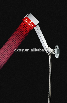 Red light shower head colorful hand shower electric faucet LED shower faucet