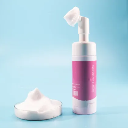 Rose amino acid facial cleanser mousse for moisturization