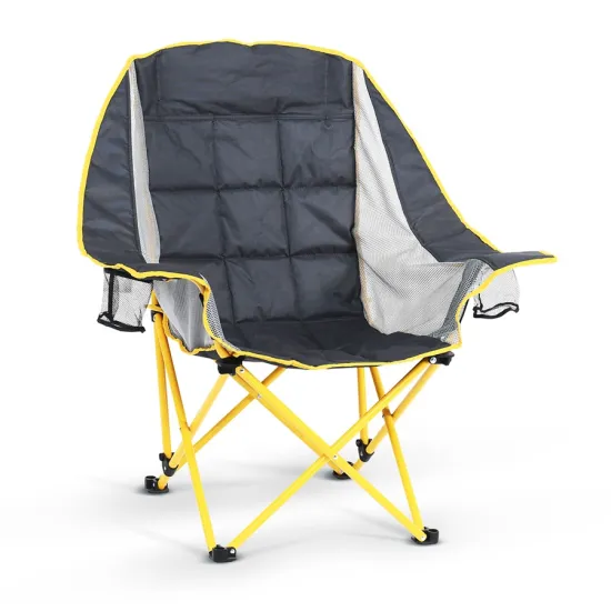 Oversize Foldable Steel Tube Lazy Chair for Comfortable and Convenient Camping