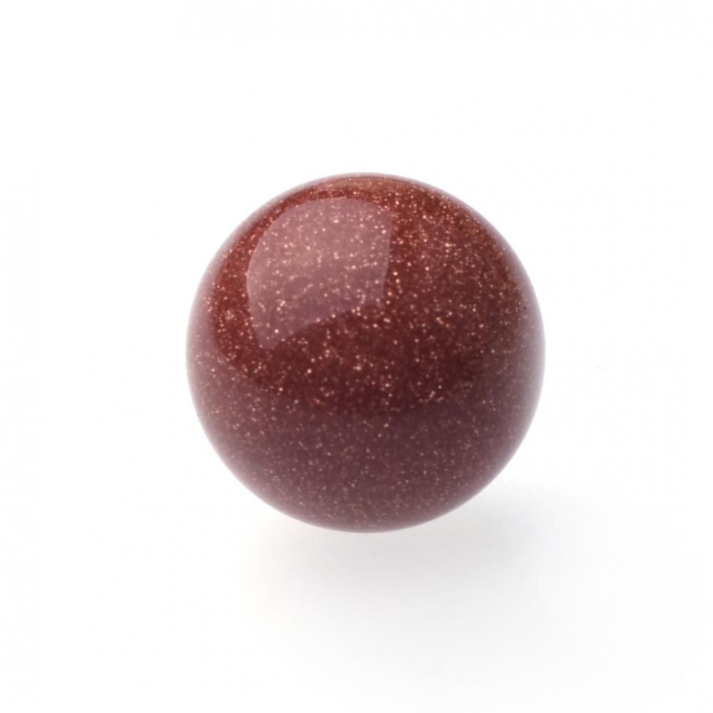 Красный золотой камень 8 мм каменные шарики дома