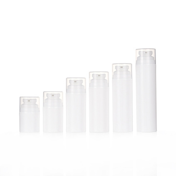 Empty White Press Pump Lotion Bottles