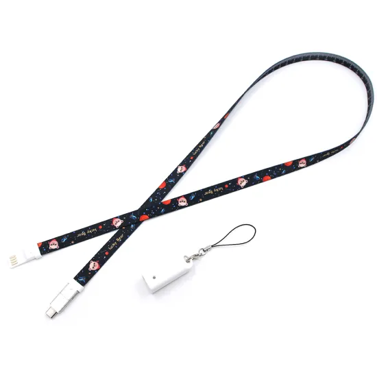 Yj FASHION Wholesale USB-A to USB-C Cable 3 in 1 Lanyard Charger Cable