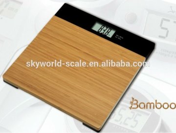 digital body personal led display bamboo big LCD scale bathroom led display