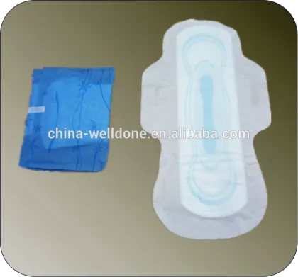 Free Sample Sanitary Pads Lady Organic Pure Cotton Anion Sanitary Napkin