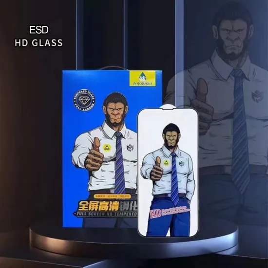 PGRETY Protectors: Ultimate HD Scrub Tempered Glass Screen Protector with Anti-peeping Dust and Anti-static Blue Film for iPhone & Samsung Devices