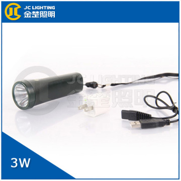Underwater Flashlight, 3W Waterproof Rechargeable Long Distance LED Torch Light Lamp