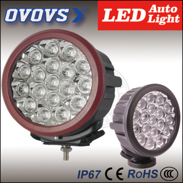 OVOVS led offroad light round 7 inch 90w spotlight work lamp