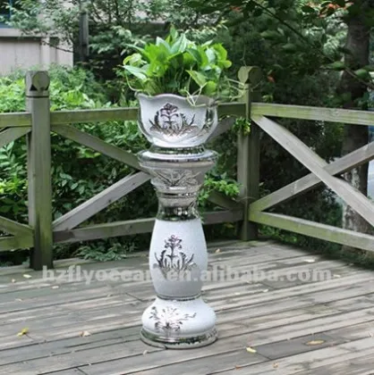 plating ceramic flower pot