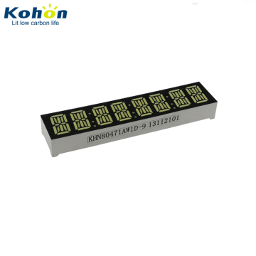 Customized Alphanumeric 8-Digit 0.47 Inch White LED 14-Segment Display (Common Anode)