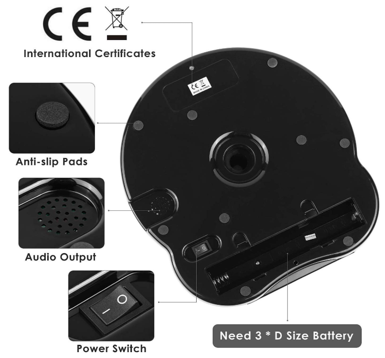 Pet Food Dispenser with Voice Recording and Timer