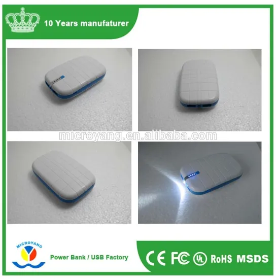 Factory elegant grid design 6000mah power bank / gift Universal emergency bettery charger /Portable power source