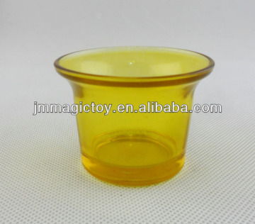 CNH01 DIY Yellow mosaic glass candle holders