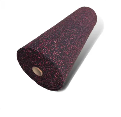 Gym special elastic wear-resistant rubber coil floor cushioning safety floor tile floor mat