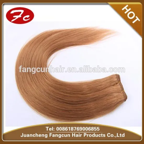 Straight hair weaving 100 remy Indian dyed human hair weaving single drawn