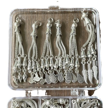 Brave Light Suxuan Jewelry Factory - 18pcs 6 Styles Muslim Islam 33 Tassel Pendants DIY Rosary Jewelry