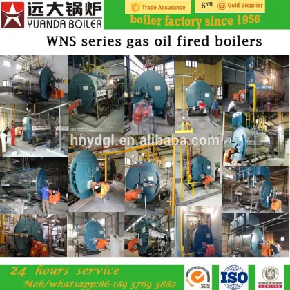 Yuanda 10ton gas fired steam boiler with baltur rello gas burner
