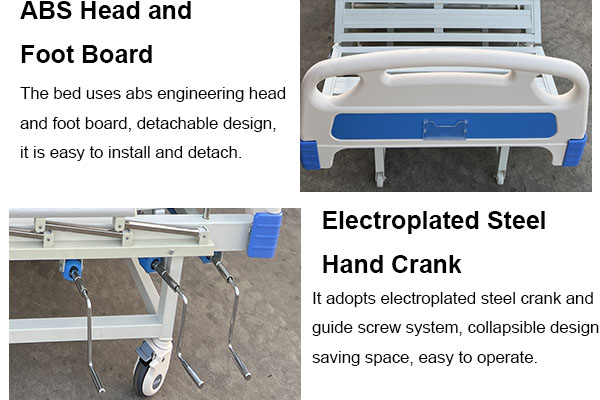 manual turning hospital bed detail