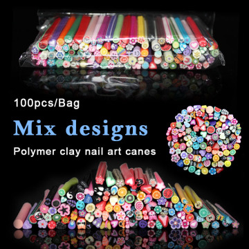 Many designs Nail polymer clay rod stick
