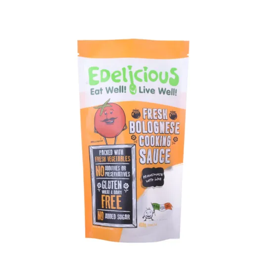 Retail Transparent Sealed Sauce Food Bags