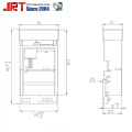 Penderia Jarak Laser 40m RXTX Bersiri Ketepatan 1mm