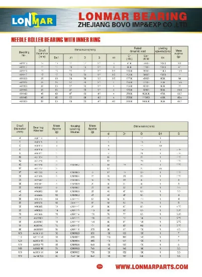 23 NEEDLE ROLLER BEARING WITHOUT INNER RING AXW10 AXW12