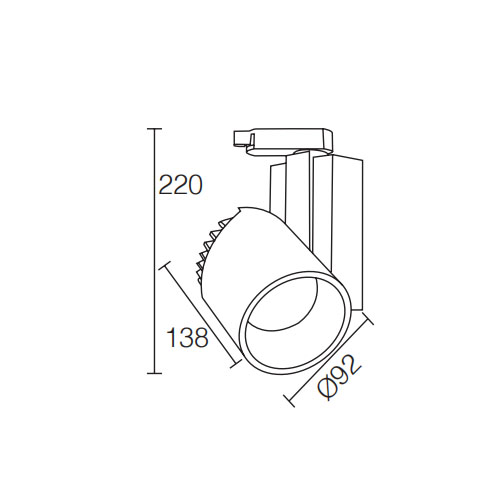 Gallery Used 3000K 34W LED Track LightofTrack Light White