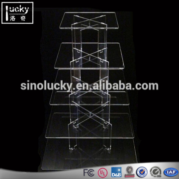 5/6 layer square wedding *party cake display rack custom shape cupcake display stand