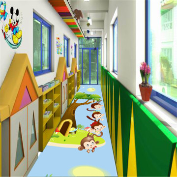PVC indoor nursery protective colorful flooring