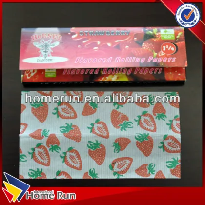 Printed tobacco roling papers