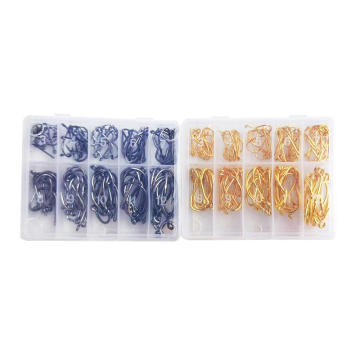 100pcs 3#-12# Single Hook Assortment - Freshwater Carp Fishing Hooks Set