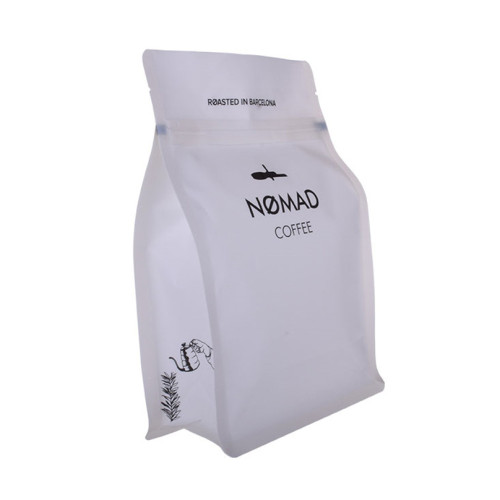 Bio White Box Bottom Coffee Packaging Tea Poss