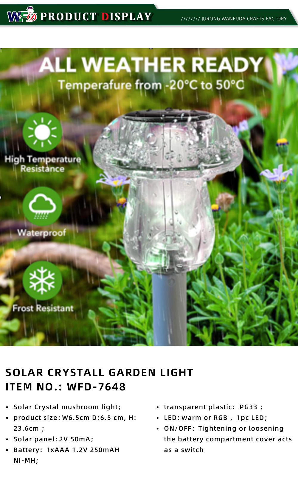 SOLAR LED STRING LIGHT 1-20-X