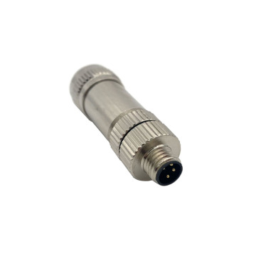 4 Pin IP67 Shielded Straight M8 Male Connector