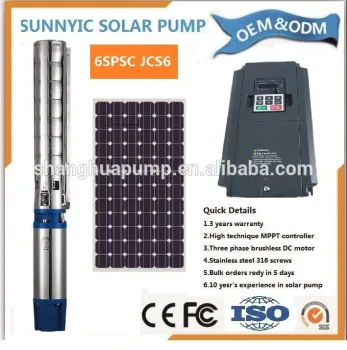 6SPC Stainless DC Solar Water Pump