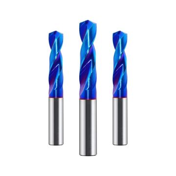 Μπλε 63 HRC Tungsten Steel Carbide Twrill Bits για σκληρό μέταλλο: Εργαλεία γεώτρησης υψηλής ποιότητας για βιομηχανική και επαγγελματική χρήση
