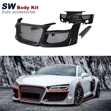 Fiberglass Regula Style R8 Body Kit for Audi R8 V8/V10 2008-2015 - Front Bumper, Side Skirts, Rear Bumper