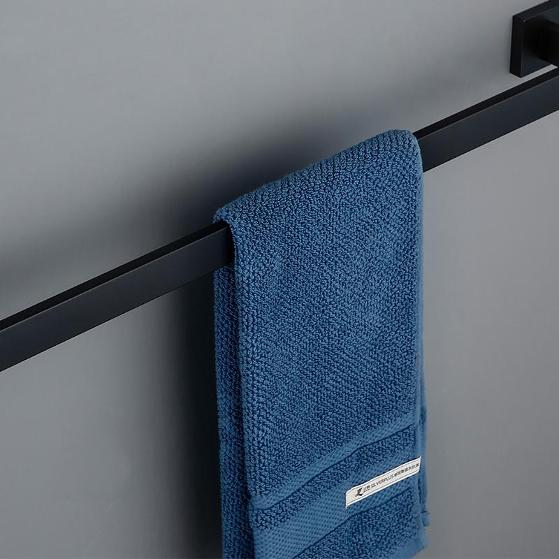 Bathroom Hardware Set Black Robe Hook Towel Rail Bar Rack Bar Shelf Tissue Paper Holder Toothbrush Holder Bathroom Accessories