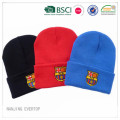 Azul Royal bordado futebol fã Beanie