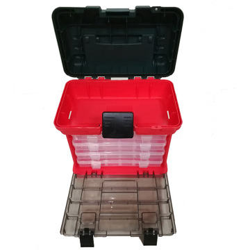 Waterproof Portable Fishing Tackle Box with Drawer Tray