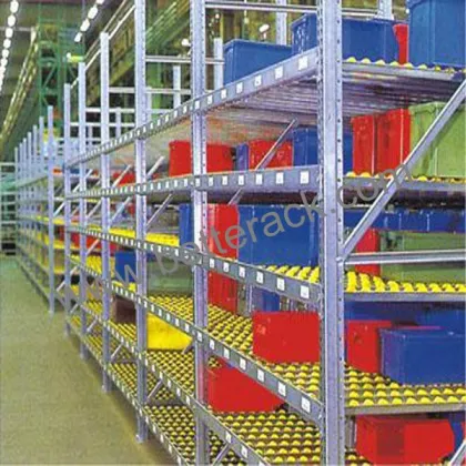 carton flow rack for distribution center