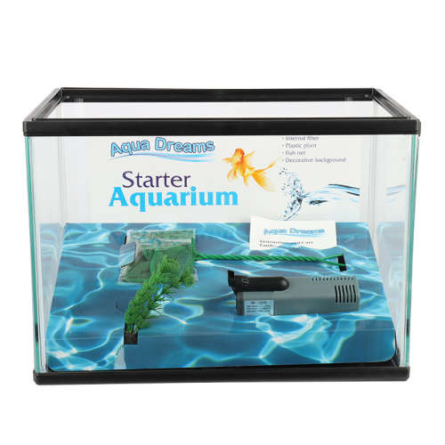 Heto Aquarium Kit Fish Tank with Filter Pump , Fish net included