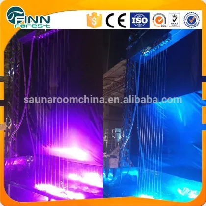 Garden use rain water curtain nozzle RGB light water rain curtain