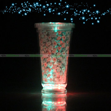 Double Walled Plastic Flashing LED Margarita Cup