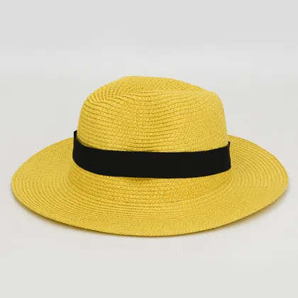 Breathable Panamax Straw Hat - Summer Sunblock Hat for Men and Women