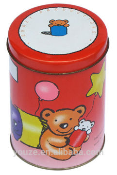 Cartoon cookie round tin box