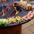 Commercial corten barbecue charcoal bbq grill