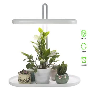 New Designer LED Grow Light for Indoor Plants - Halo Light for Hydroponic Towers and Vertical Lamps